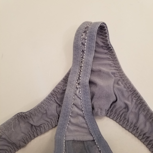 #914BG NWOT Authentic 32C Felina Lingerie Blue Lace Padded Bra, Matching S Thong - Picture 10 of 12